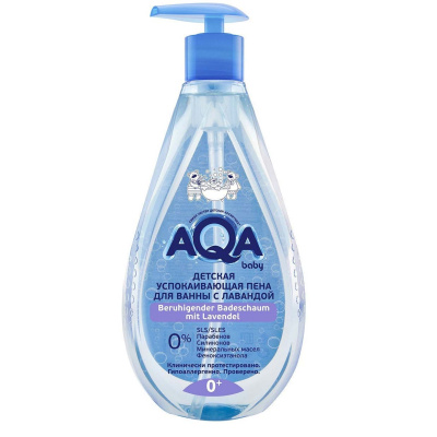 Детская пена для ванны с лавандой 400 мл AQA baby 02011302